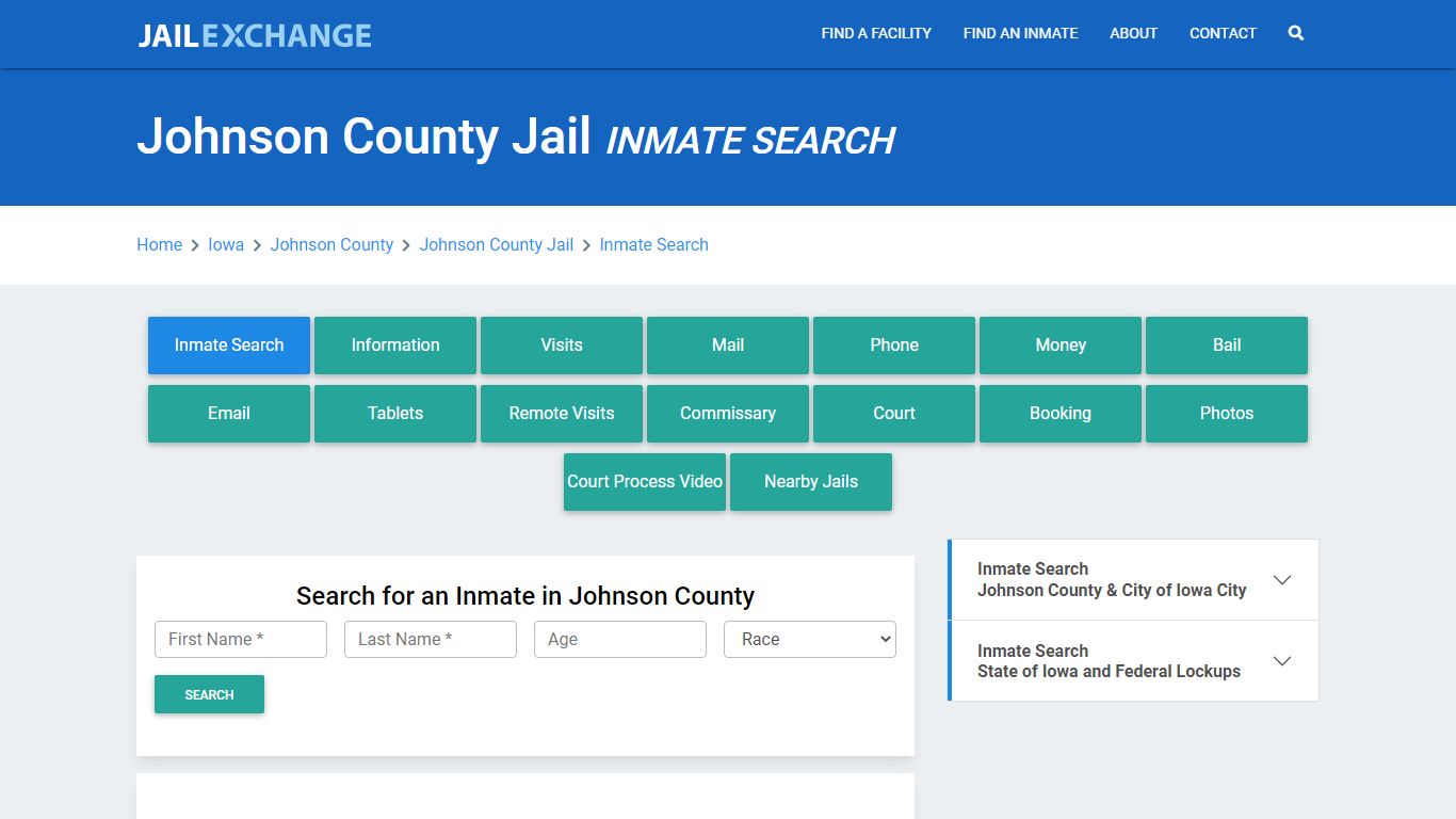 Johnson County Jail, IA Inmate Search: Roster & Mugshots